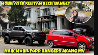 COBAIN NAIK MOBIL SUPER BESAR DI ATASNYA‼️SERU BANGET