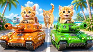 Mama Cat Trims Fur on the Farm and Makes Tiger Hat For Kittens At Home🐾🎩🐯 Mama Cat Trims Fur on the Farm and Makes Tiger Hat For Kittens At Home🐾🎩🐯