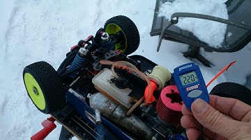 Thunder tiger EB4, stock motor, fire up, test and tune