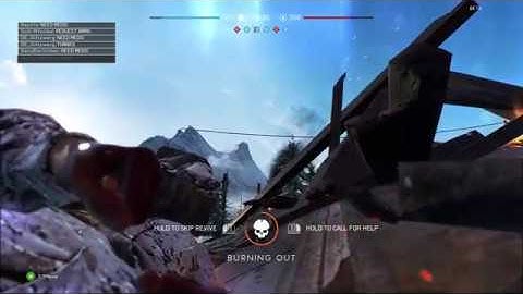 Battlefield™ V Open Beta Bug - Burning Out Bleeding Out Loop