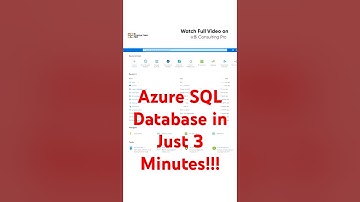 Create Azure SQL Database in the Azure Portal in 2 mins | Azure SQL Quick Guide
