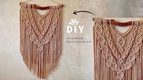 DIY Time👈Your First Macrame Project – Easy Wall Hanging Guide!