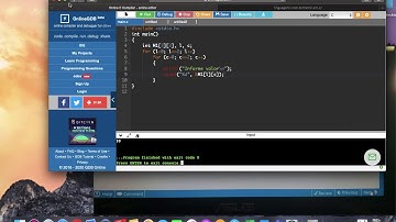 Implementação em Linguagem C - Matriz bidimensional
