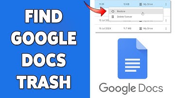 How To Find Google Docs Trash 2024 | Access Deleted Documents In Google Drive
