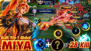 28 Kill Hard Game 28 Minutes! Legendary Miya Gold Lane Monster Vs Paquito 1 Hit ! Built Top 1 Global screenshot 5
