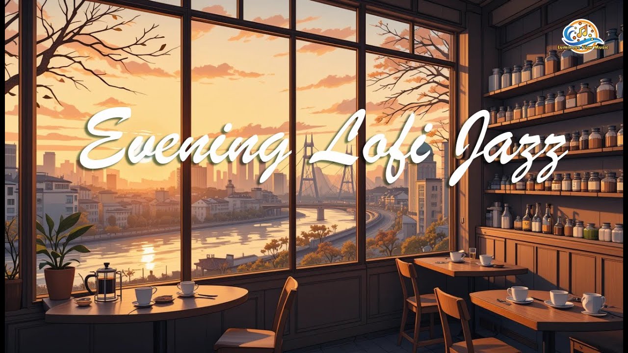Evening Lofi Jazz | Gentle Jazz Music at Cozy Coffee Shop Ambience for Mood Booster, Study, Relax