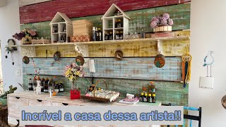 # Hoje vou mostrar a casa de uma artista # cozinha aberta# decoração linda demais #