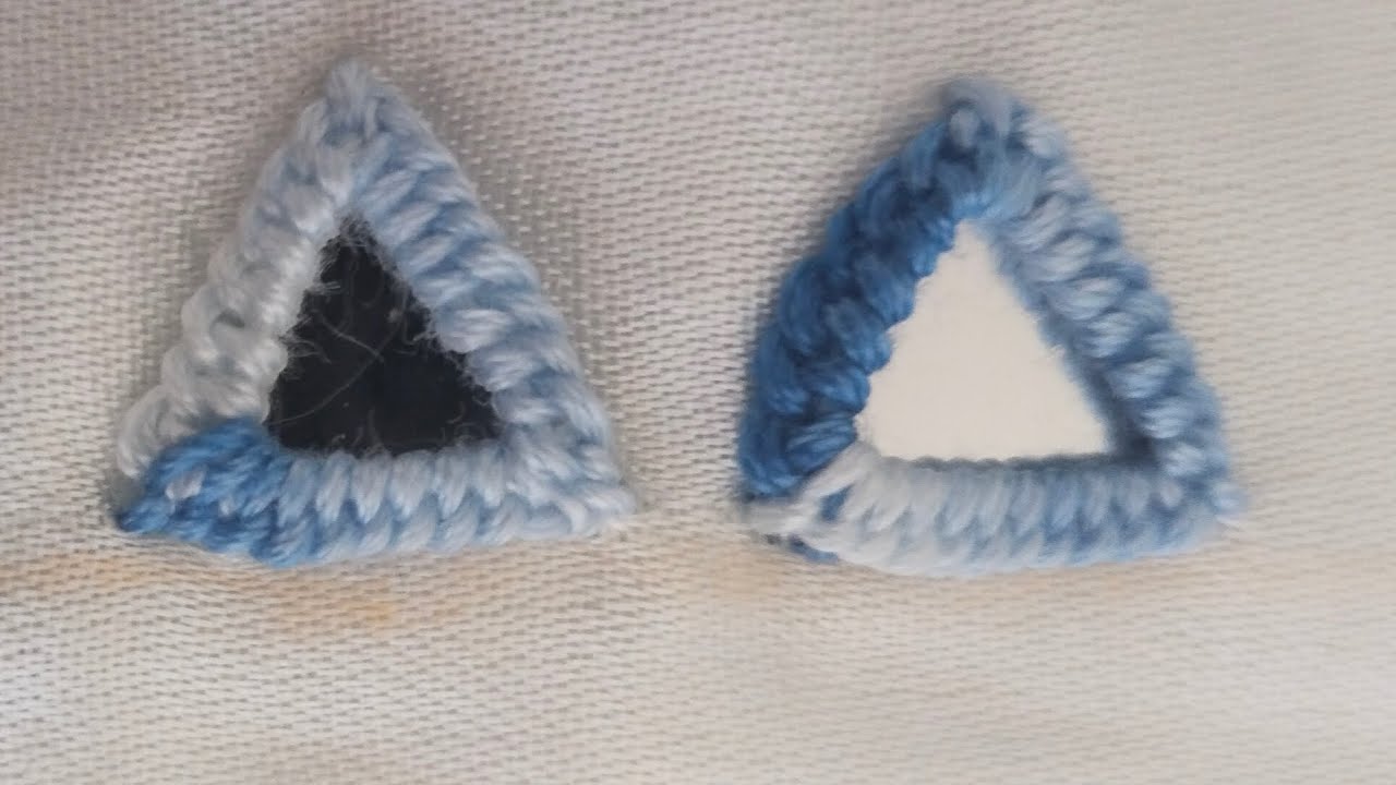 Triangle mirror work tutorial/Shisha Work. Embroidery Mirror work tutorial.