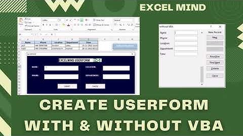 Automated Data Entry Userform With & Without VBA