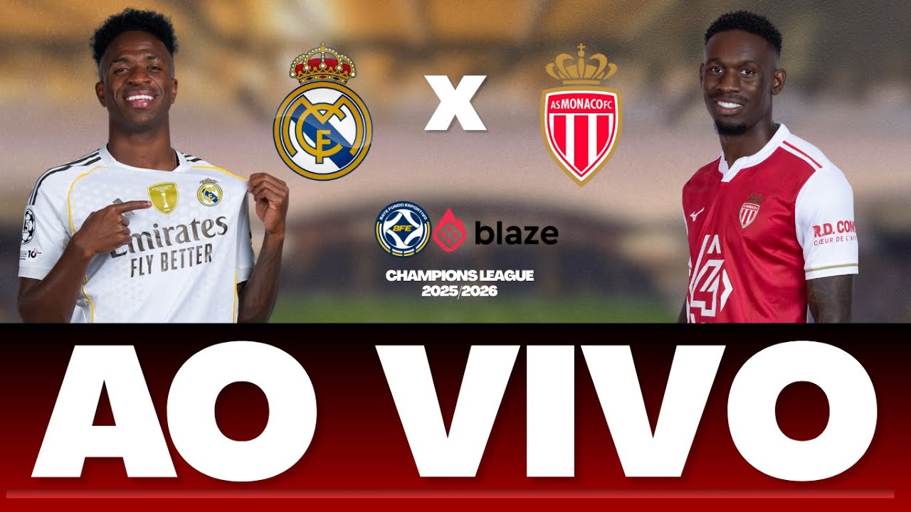 REAL MADRID X MONACO AO VIVO AGORA | CHAMPIONS LEAGUE 2026 | REAL MADRID AO VIVO 4K