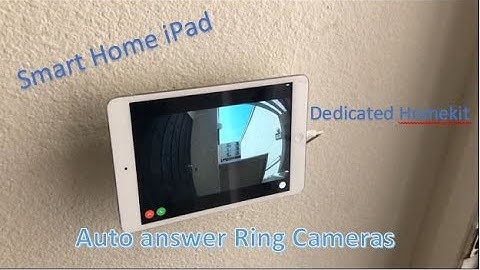 Ring Doorbell Automation for iPad Tablet - Homekit