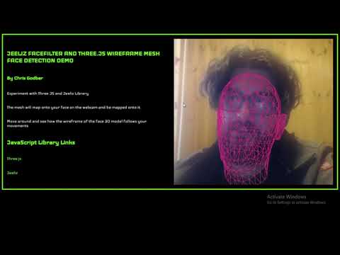 Jeeliz Facefilter And Three.JS wireframe Mesh Face Detection Demo - Code Overview