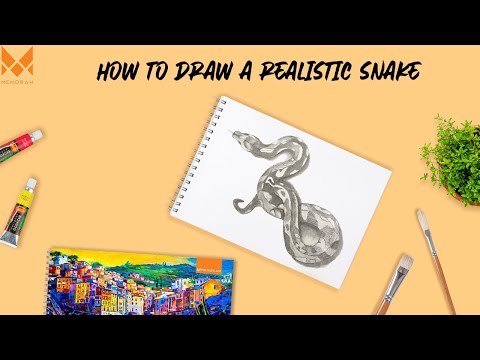 How To draw a Ball python Drawing | Ball python Painting |Pencil sketch Tutorials|MENORAH STATIONERY