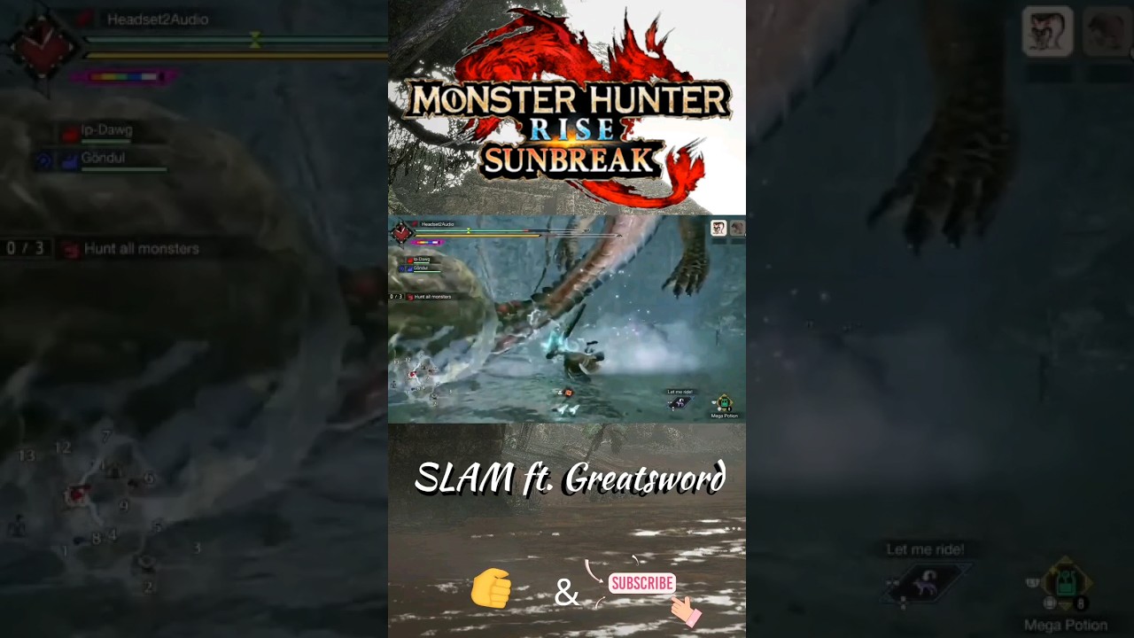 MH Rise Sunbreak Slam ft Greatsword - 