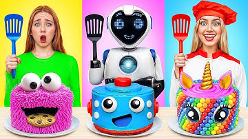 Me vs Grandma Cooking Challenge with a Robot | Tasty Kitchen Hacks by Multi DO Smile