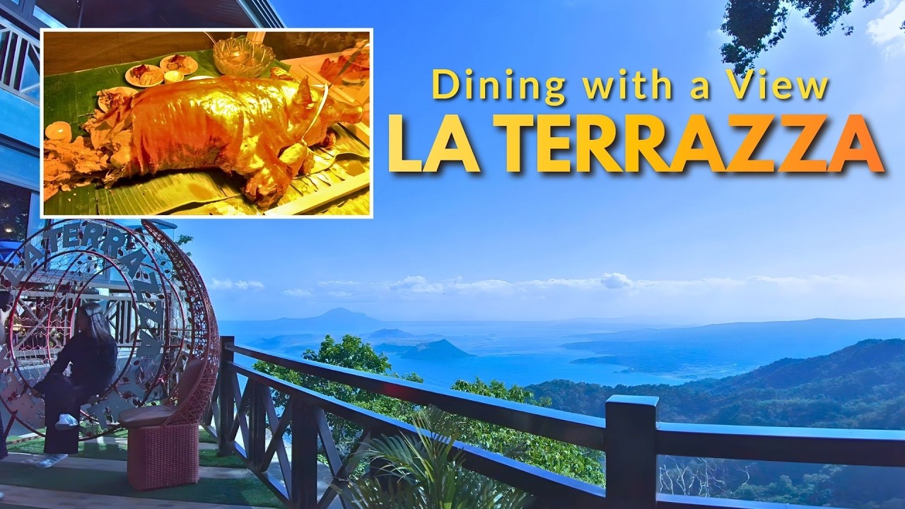Buffet Dining with a Stunning View of Taal Lake | RSM La Terrazza Restaurant in Tagaytay [4K]