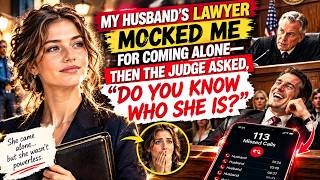 My Husband’s Lawyer Mocked Me for Coming Alone—Then the Judge Asked, “Do You Know Who She Is”