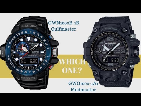 Casio G-Shock Mudmaster против Gulfmaster | G Shock GWG-1000 Mudmaster против G Shock GW...