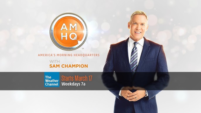 Jim Cantore joins Sam Champion on The Weather Channel morning show AMHQ