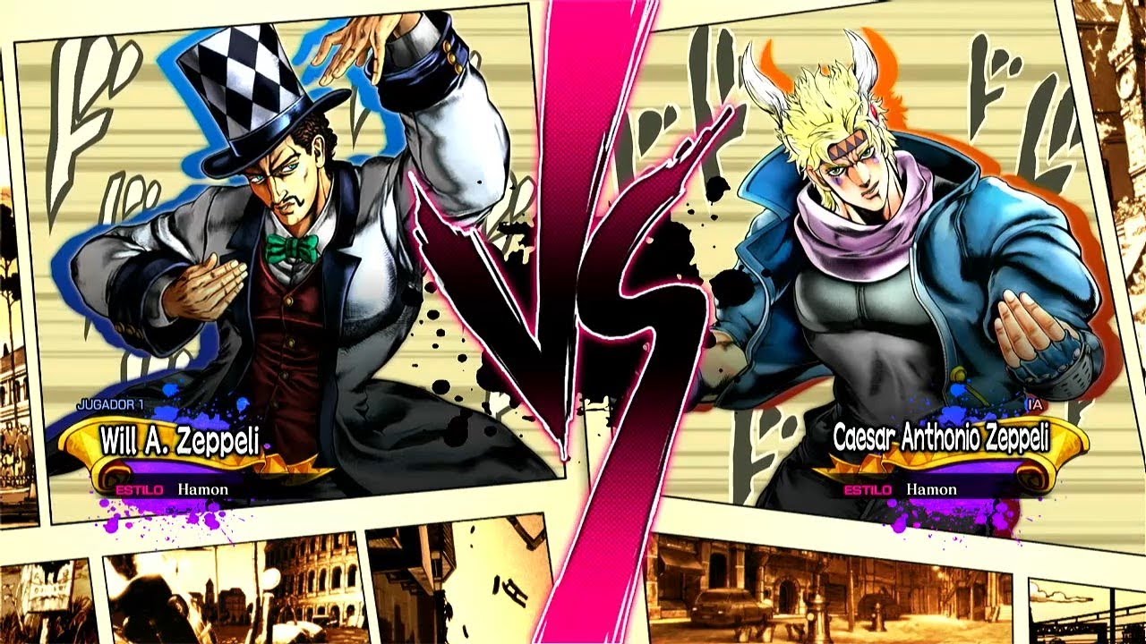 WILL ZEPPELI VS CAESAR ZEPPELI - JOJO ALL STAR BATTLE R