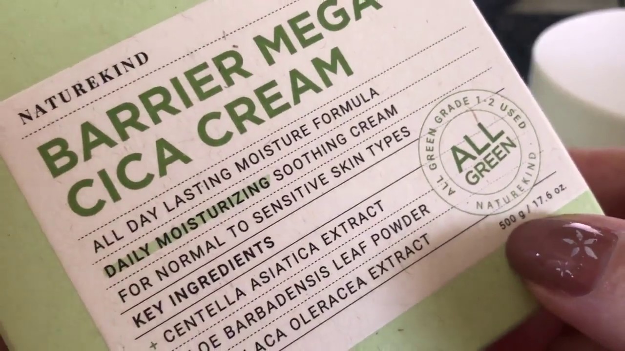 (English) NATUREKIND Barrier Mega Cica Cream REVIEW