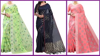 Budget Friendly Easy To Wear Soft Linen Sarees In Amazon  | Amazon Sarees | Online Sarees Shopping screenshot 4