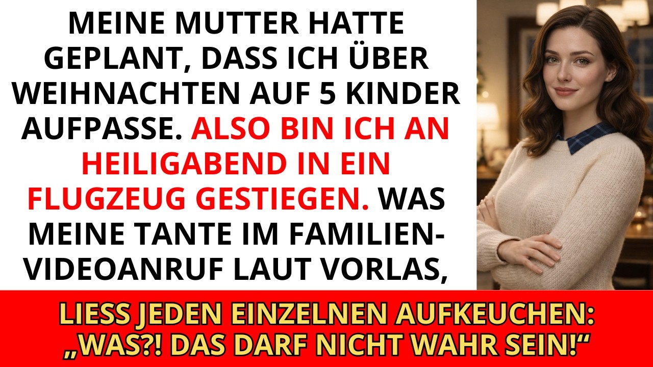 Meine Mutter wollte, dass ich über Weihnachten auf fünf Kinder aufpasse — also stieg ich in ein F...