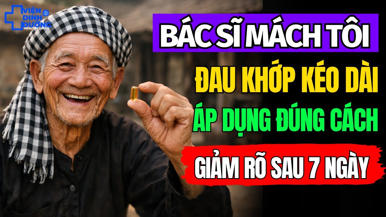 Đau Khớp Kéo Dài: Cách Giảm Rõ Rệt Sau 7 Ngày Mà Không Cần Thuốc Giảm Đau Kháng Viêm