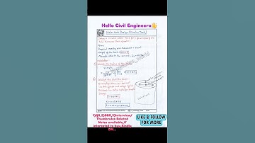 WATER TANK(CIRCULAR TANK) DESIGN II Basic Knowledge of Civil Engineering II #civil #tankdesign