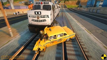 GTA SA Realistic Vehicle Deformation - Crash Testing Real Car Mods  10