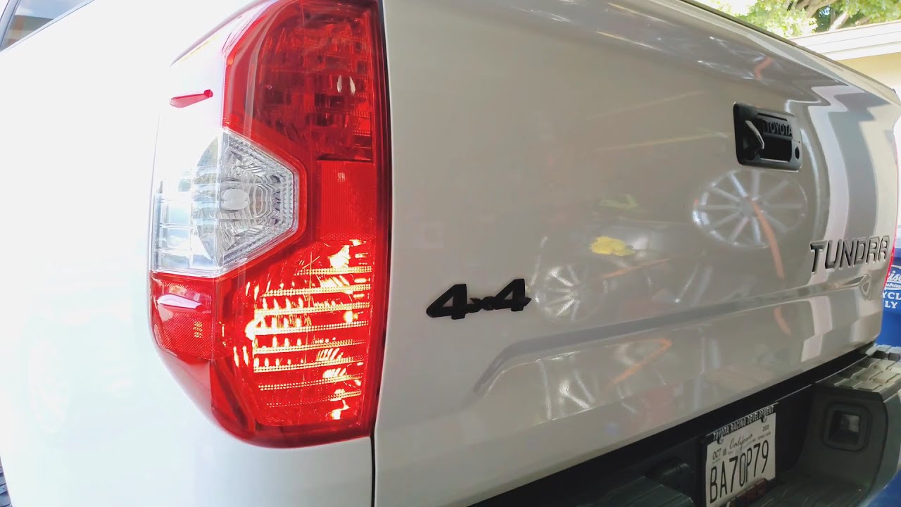 TUNDRA led strobe brake lights YouTube