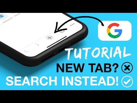 How to change iOS Google Chrome PLUS NEW TAB button back to SEARCH instead!