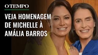 Ex-Primeira-Dama Michelle Bolsonaro Compartilha Homenagem À Amália Barros