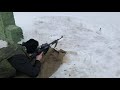 Стрельба из снайперской винтовки СВД-С на полигоне. Shooting the SVD-S sniper rifle