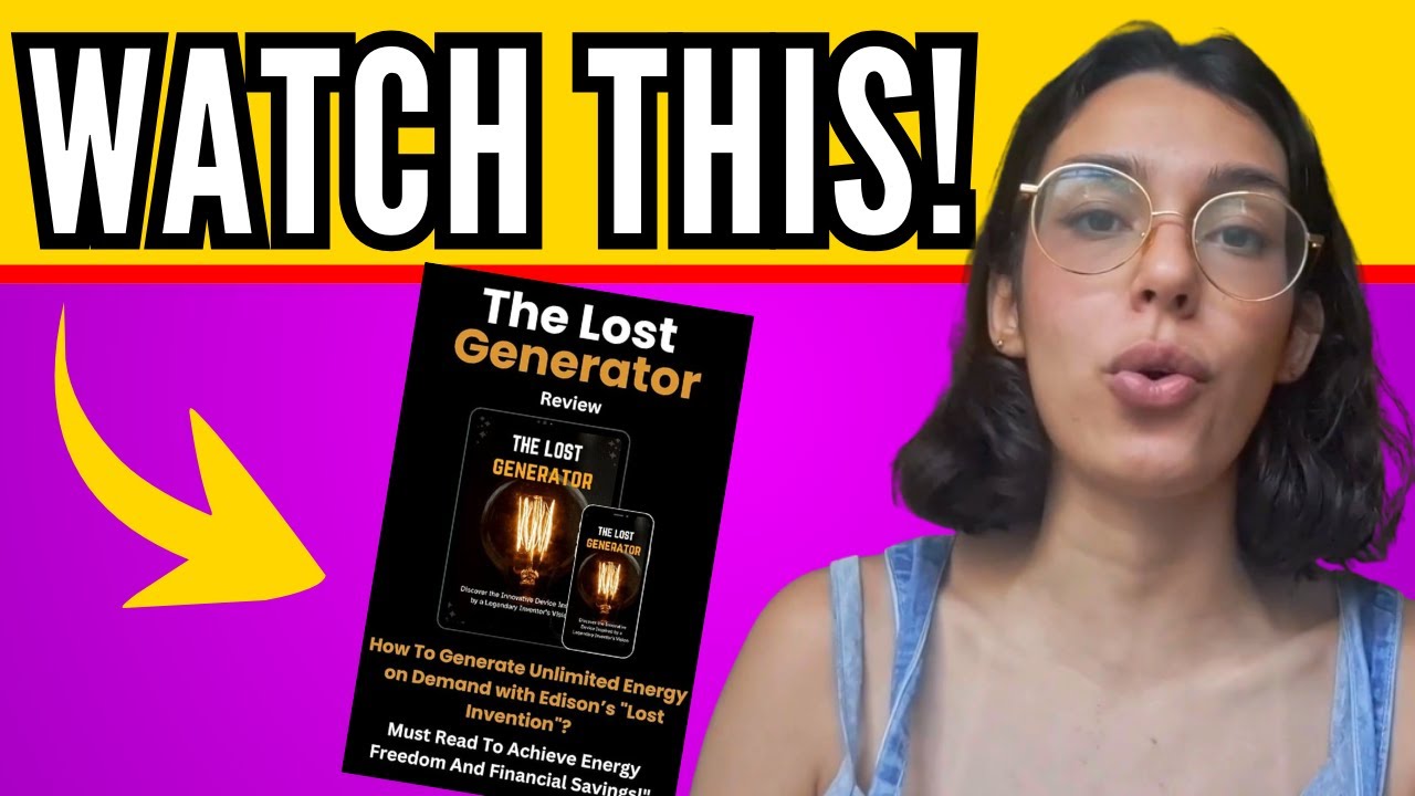 THE LOST GENERATOR - ❌THE LOST GENERATOR REVIEWS ❌⚠️- Build a highly functional homemade generator!!