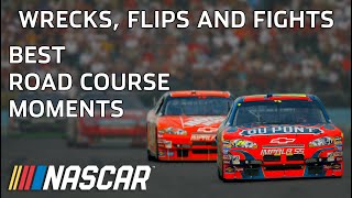 Wrecks, flips and fights : NASCAR's best road course moments | Best of NASCAR
