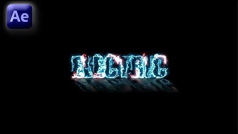 After Effects Tutorial: Electric Neon Logo Animation In After Effects (Saber-Plugin)