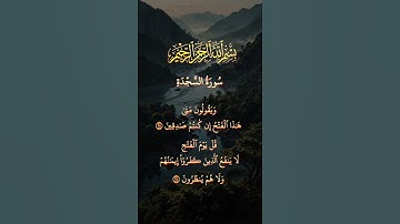 #قران_كريم #راحة نفسية#سورة السجدة@nezhadouaa
