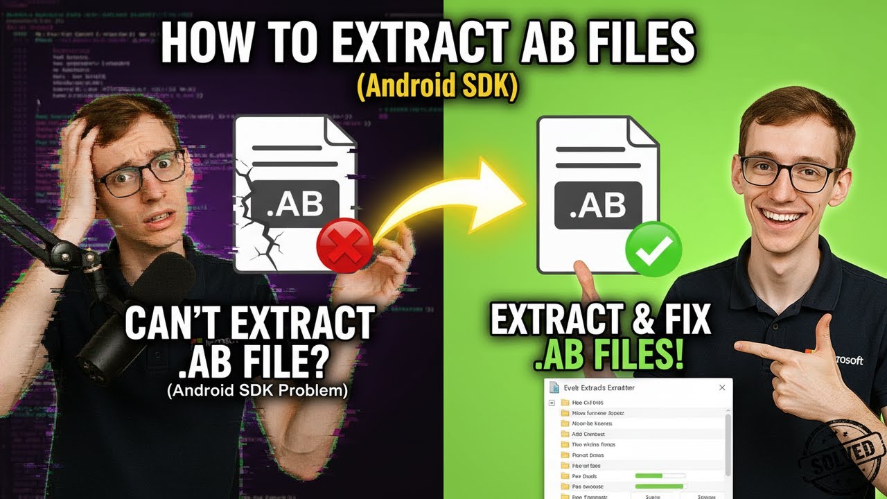 How to Extract AB Files (Android SDK) - YouTube
