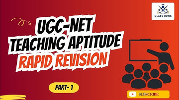 👉UGC NET | Rapid Revision | Teaching Aptitude (Paper 1) 📚