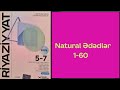 RİYAZİYYAT-Güvən/ Natural ədədlər//Variant A , 1-60/ Roman Yusubov 