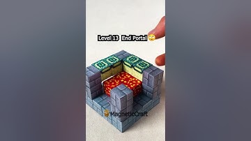 End Portal with 🧲 MAGNETIC Minecraft BLOCKS 🧲