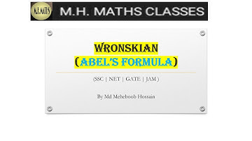 Wronskian(Abel