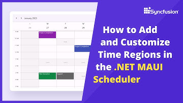 How to Customize Time Regions in the NET MAUI Scheduler