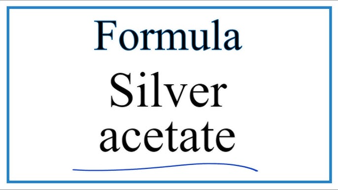 Silver acetate - Wikipedia