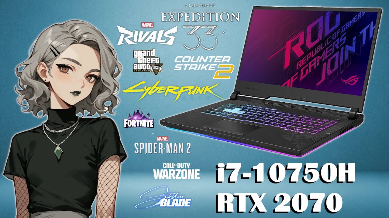 SHOULD you GAME on an i7 10750H & RTX 2070 in 2025?! [ ASUS ROG