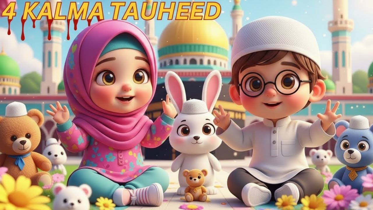Chautha Kalma Tauheed for Kids 👶 | Arabic & Urdu Translation | Learn Six Kalimas | Little Hassan