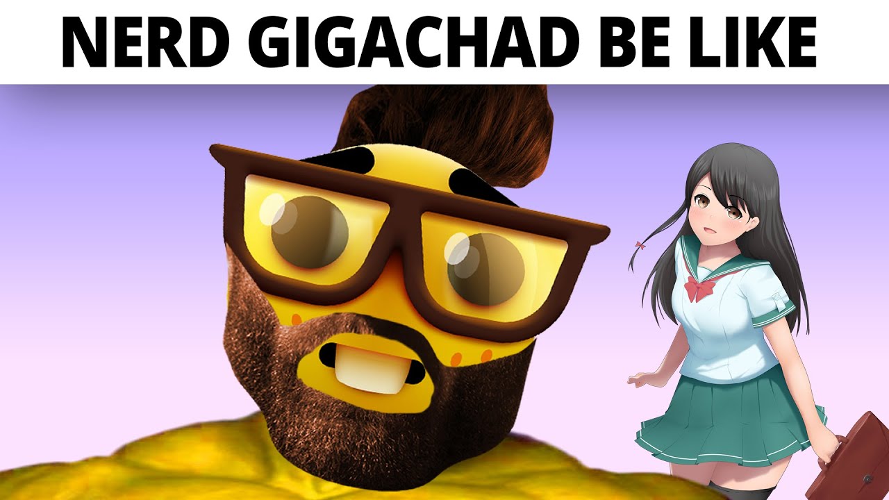 Gigachad and a nerd emoji both in and out of the backrooms : r