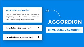 FAQ Accordion With HTML, CSS And Javascript