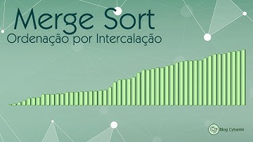 Animação do Merge Sort (ordenação por intercalação)